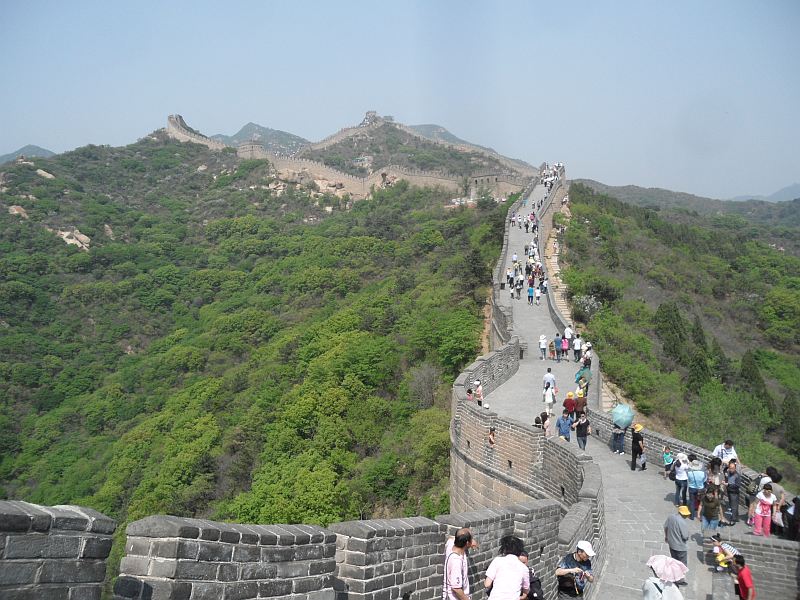 standing on the Great Wall